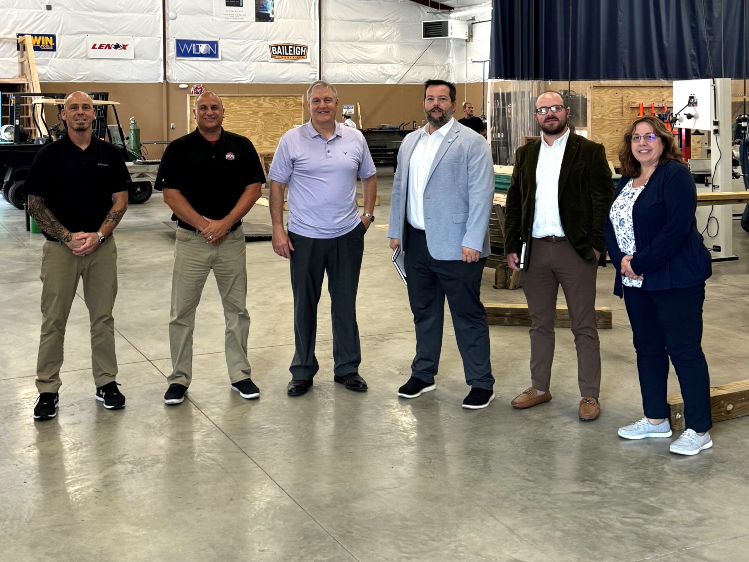 Lake to River and Flying High Employees Posing together for a photo.