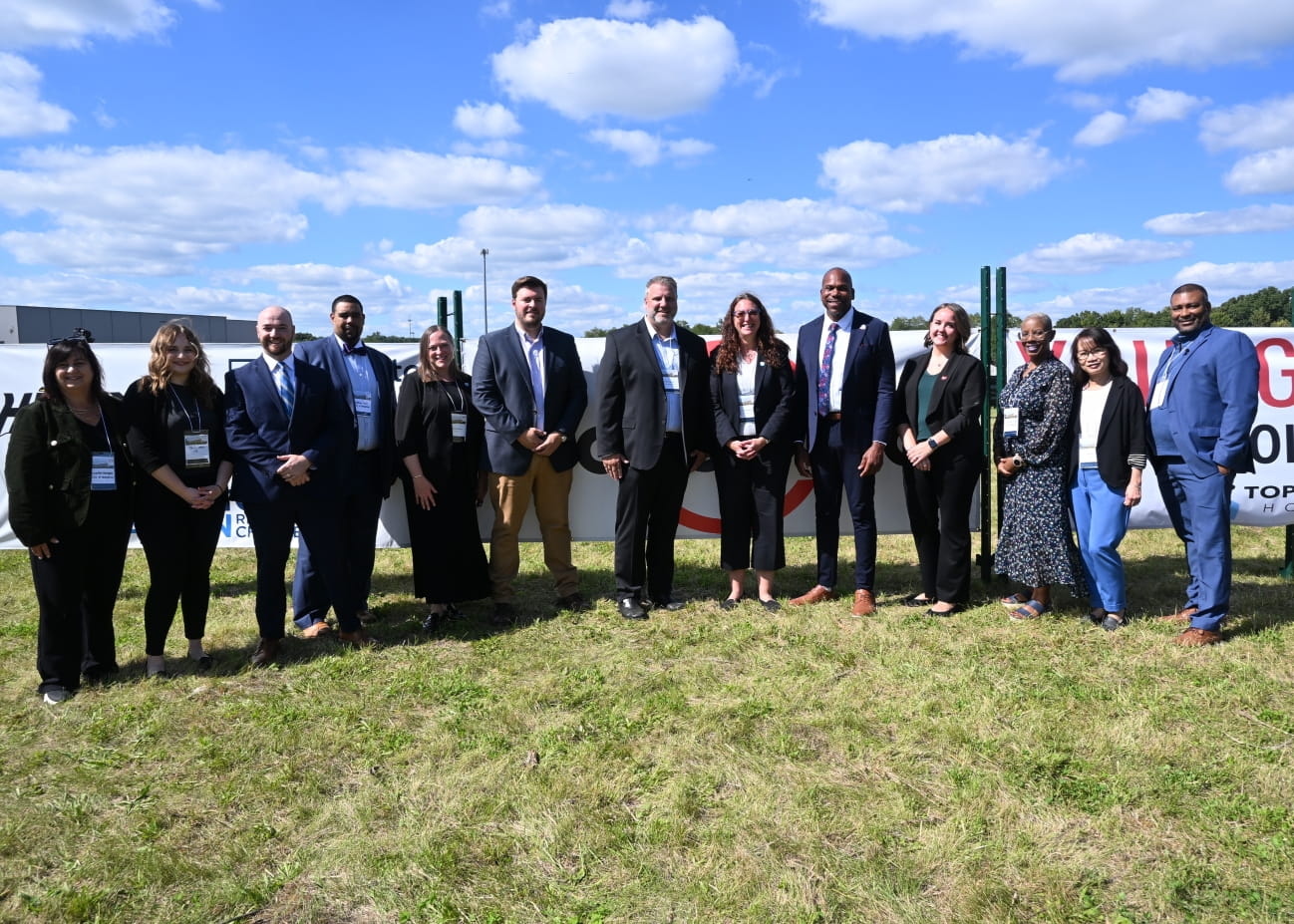 Individuals from Lake To River, JobsOhio, and the City of Youngstown posing for a group photo